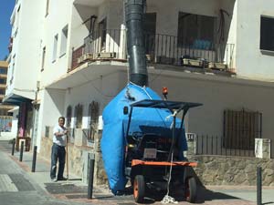 Рукав для строительного мусора в Испании