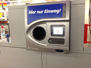Автомат по приёму бутылок в Германии