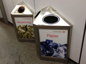 Раздельный сбор мусора в Мюнхенском метро