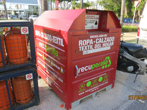Контейнер для мусора в Испании