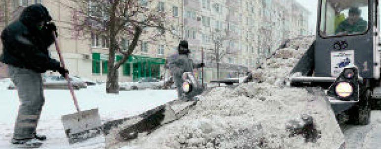 Крупный снегопад в Москве