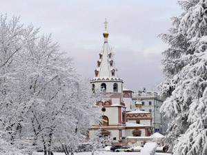 Зима в Иркутске